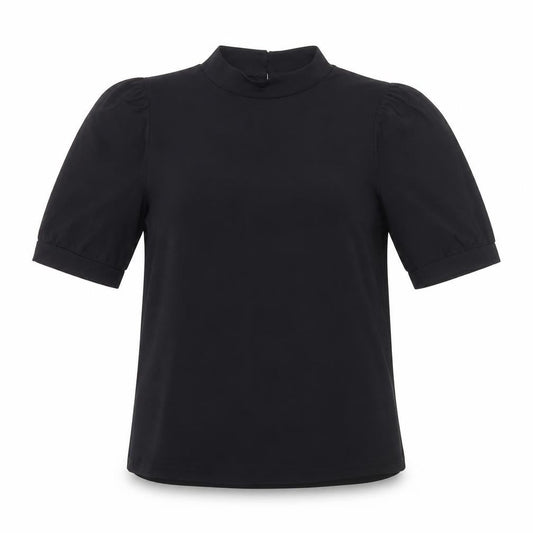 Womens UK Size XS ICHI Black Basic T-Shirt