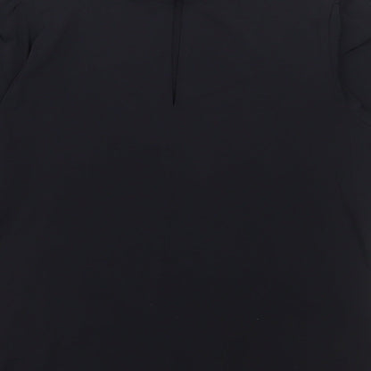 Womens UK Size XS ICHI Black Basic T-Shirt