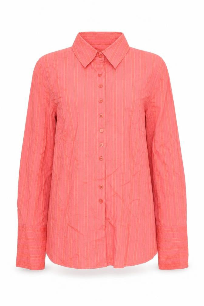 Womens UK Size 12 Olsen Pink Basic Button-Up