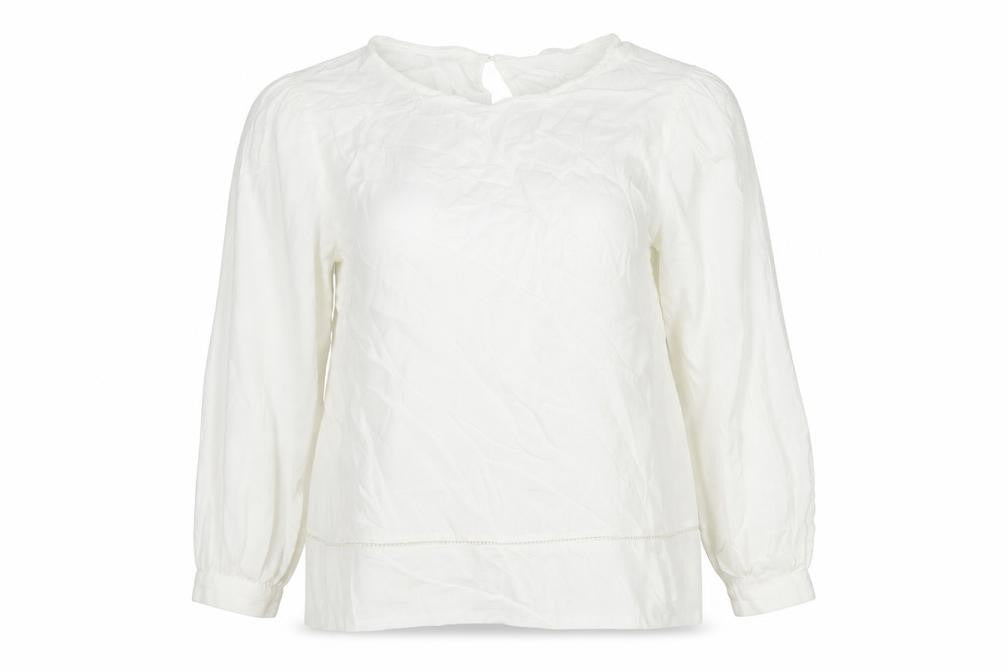 Womens UK Size 8 Marks and Spencer White Basic Blouse