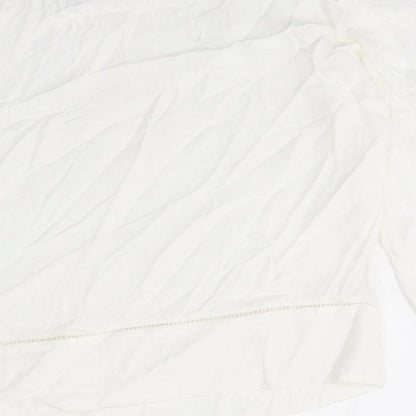 Womens UK Size 8 Marks and Spencer White Basic Blouse