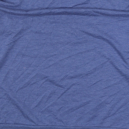 Avenue Womens Blue Solid Polyester Top Pyjama Top Size S - Lazy Days