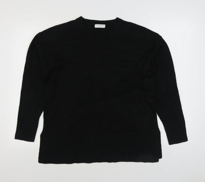 Womens UK Size 14 Matalan Black Pullover Jumper