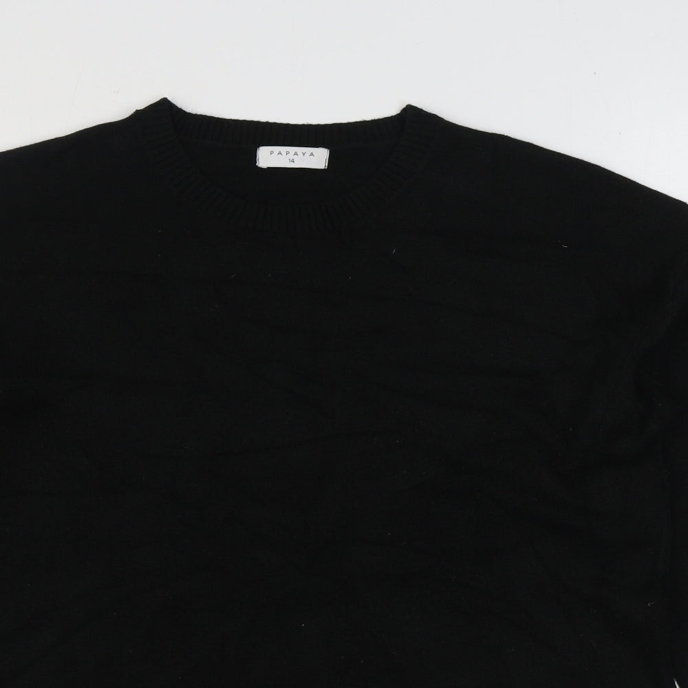 Womens UK Size 14 Matalan Black Pullover Jumper