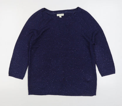 Womens UK Size S Monsoon Blue Pullover Jumper