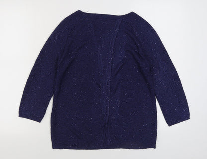 Womens UK Size S Monsoon Blue Pullover Jumper