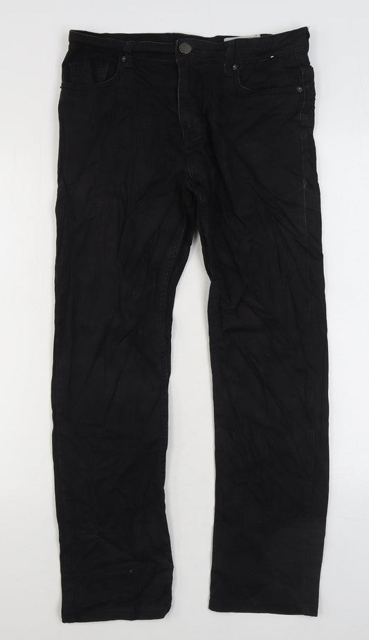 Denim & Co. Mens Black Cotton Skinny Jeans Size 30 in L30 in Regular Zip
