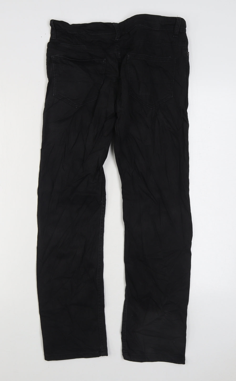 Denim & Co. Mens Black Cotton Skinny Jeans Size 30 in L30 in Regular Zip