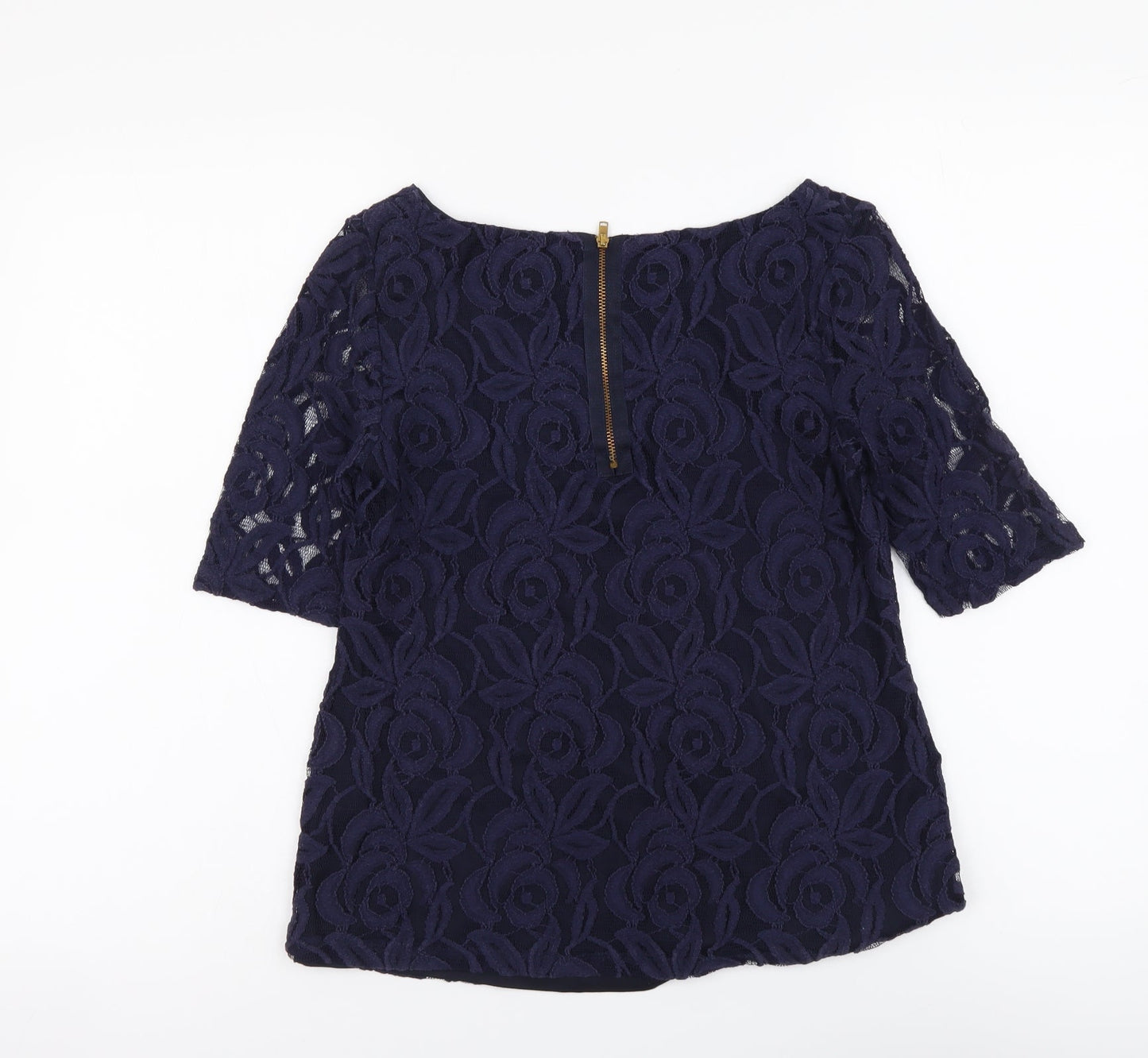 Womens UK Size 12 Phase Eight Blue Basic Blouse