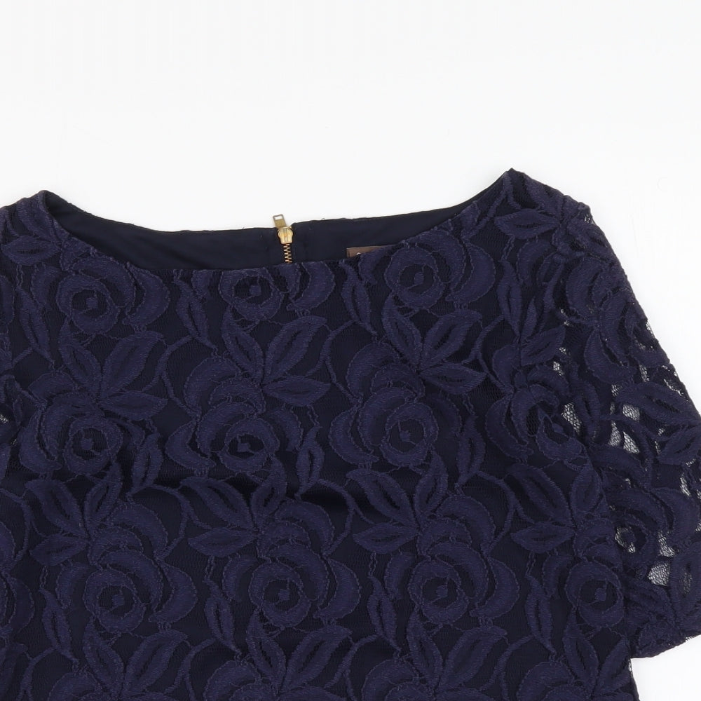 Womens UK Size 12 Phase Eight Blue Basic Blouse