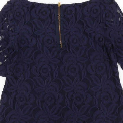 Womens UK Size 12 Phase Eight Blue Basic Blouse
