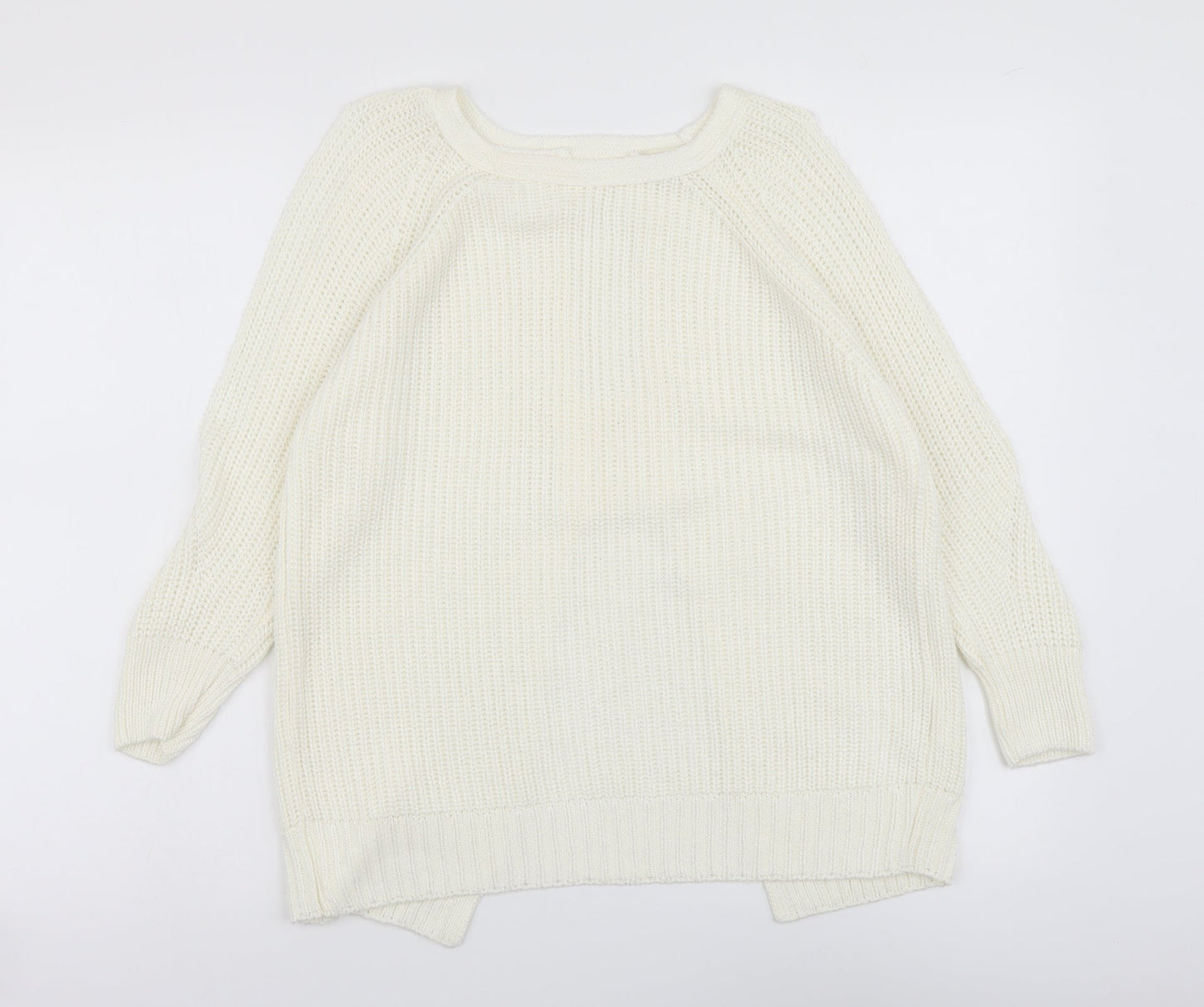 Womens UK Size 10 River Island Ivory Pullover Jumper