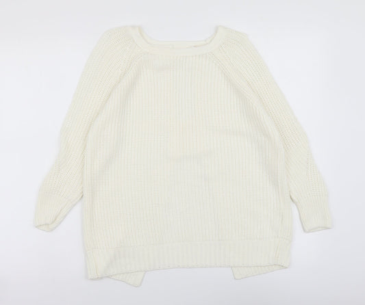 Womens UK Size 10 River Island Ivory Pullover Jumper