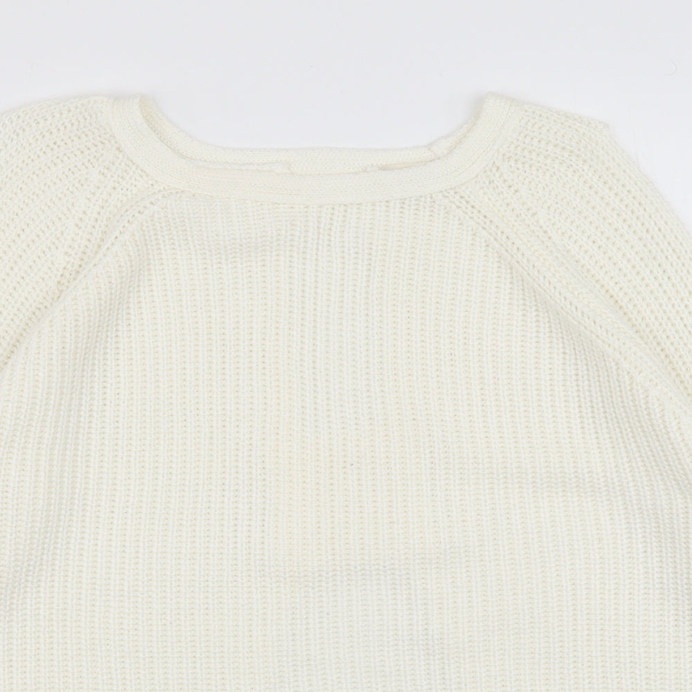 Womens UK Size 10 River Island Ivory Pullover Jumper