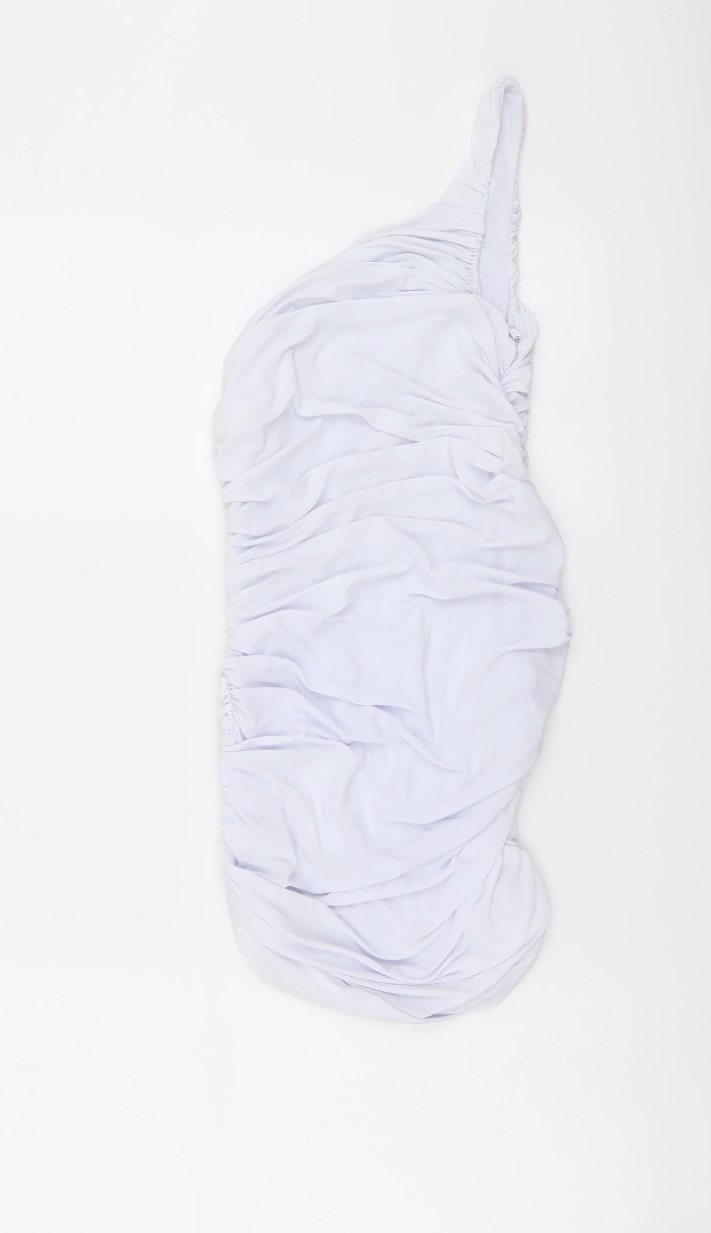 Missguided Womens Purple Polyester Mini Size 8 One Shoulder Pullover