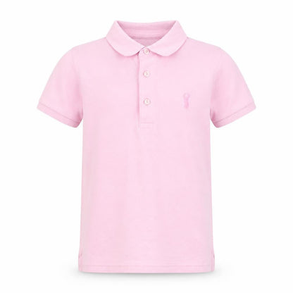 NEXT Girls Pink Cotton Basic Polo Size 5 Years Collared Pullover