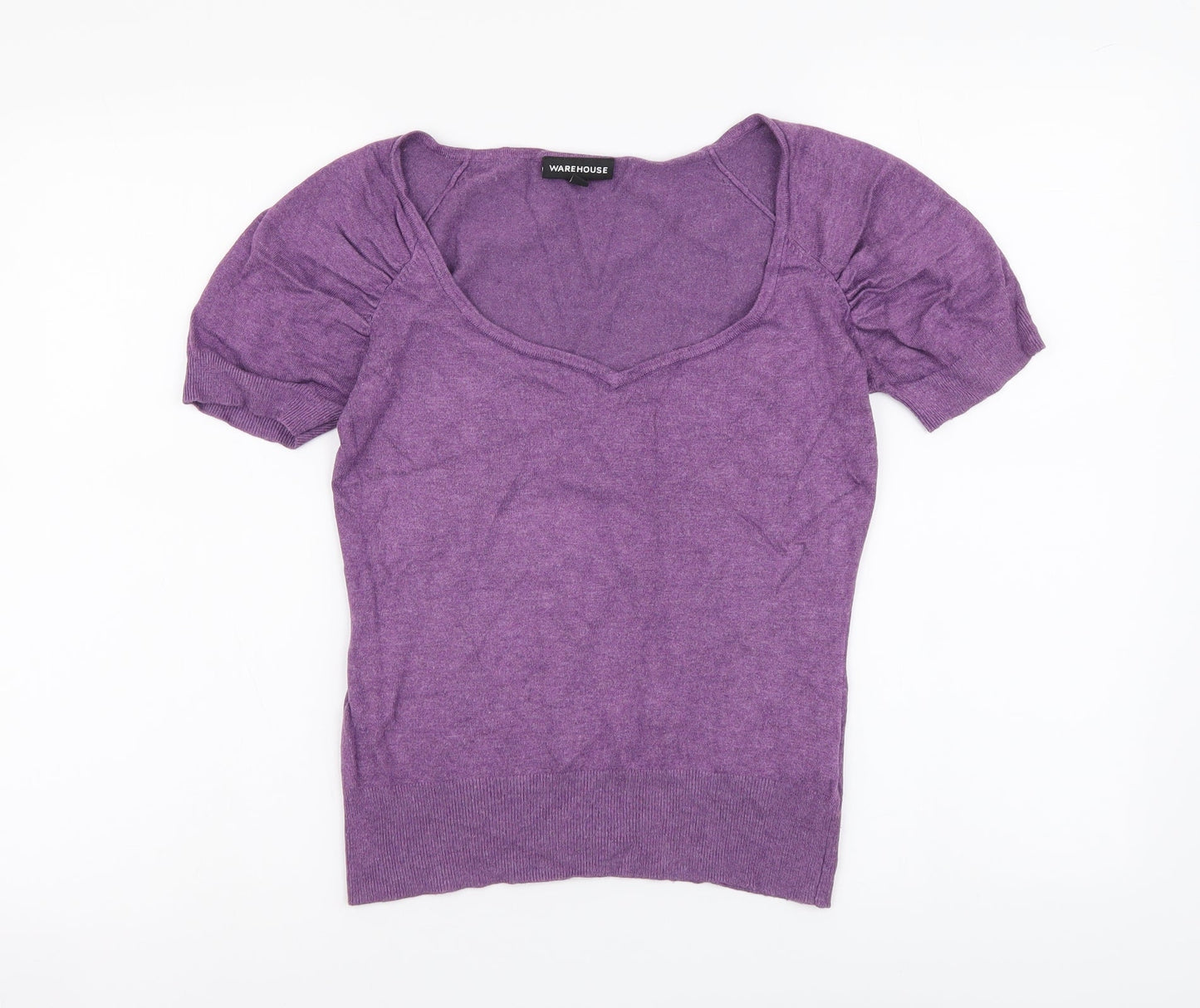 Womens UK Size 10 Warehouse Purple Pullover Jumper