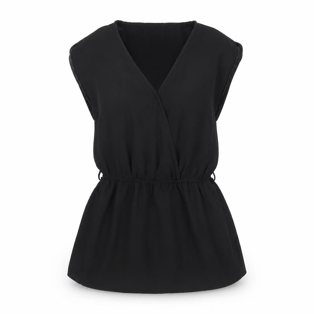 Womens UK Size 8 New Look Black Basic Blouse