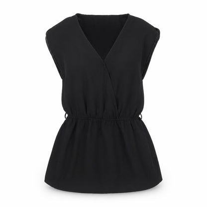 Womens UK Size 8 New Look Black Basic Blouse