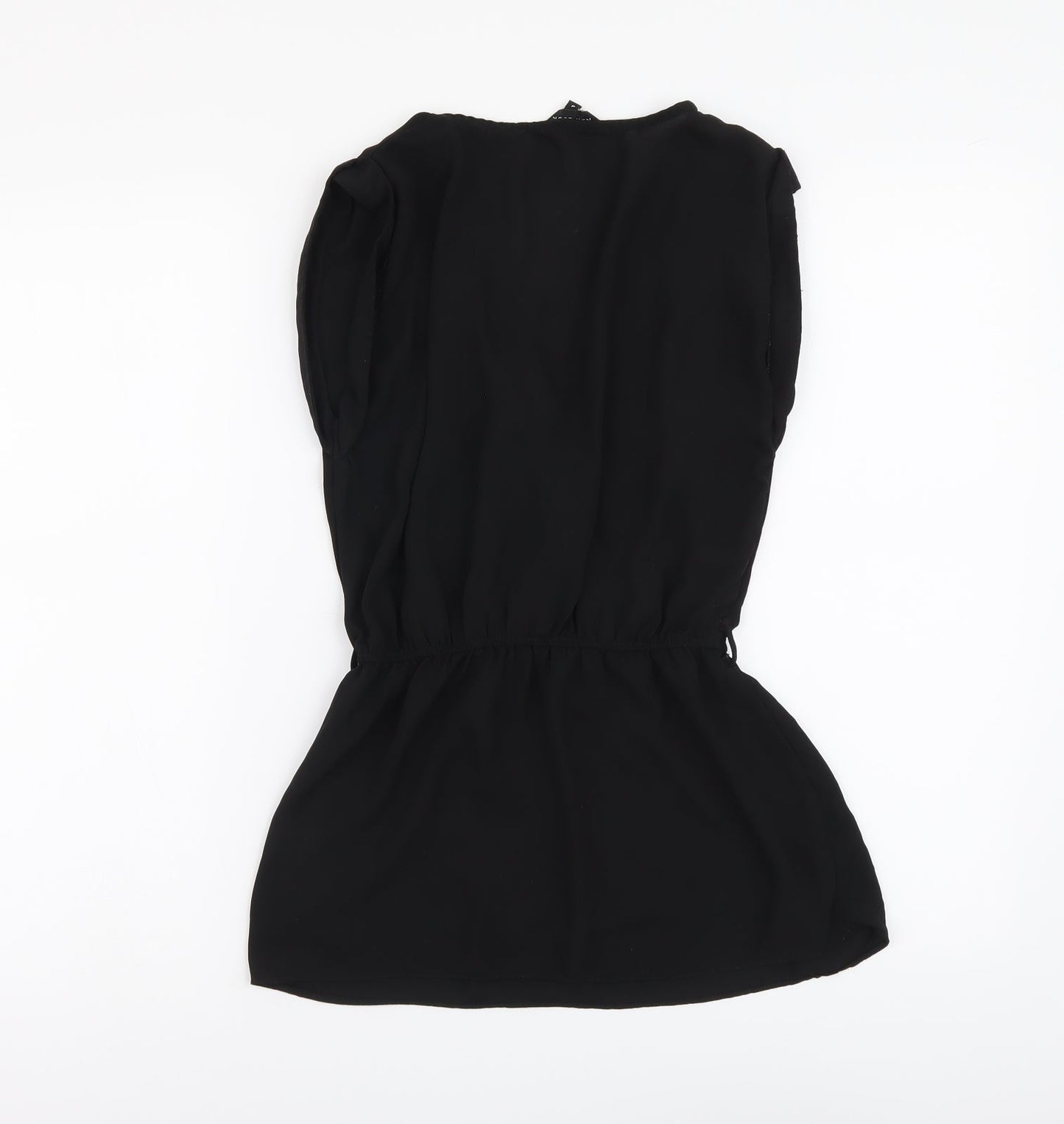 Womens UK Size 8 New Look Black Basic Blouse