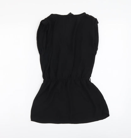 Womens UK Size 8 New Look Black Basic Blouse