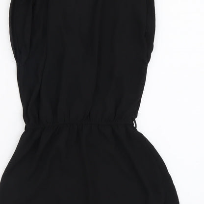 Womens UK Size 8 New Look Black Basic Blouse