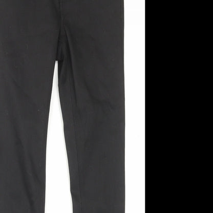 Denim&co Womens Black Cotton Skinny Jeans Size 10 L28 in Regular Button