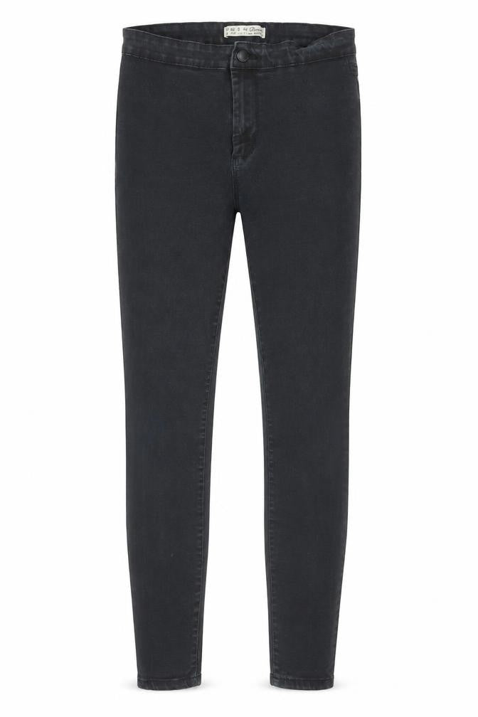 Denim & Co. Womens Black Cotton Skinny Jeans Size 12 L26 in Regular Button