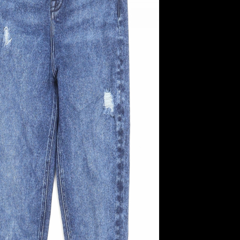 Authentic Denim Womens Blue Cotton Skinny Jeans Size 28 in L25 in Regular Button