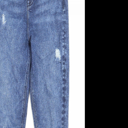 Authentic Denim Womens Blue Cotton Skinny Jeans Size 28 in L25 in Regular Button