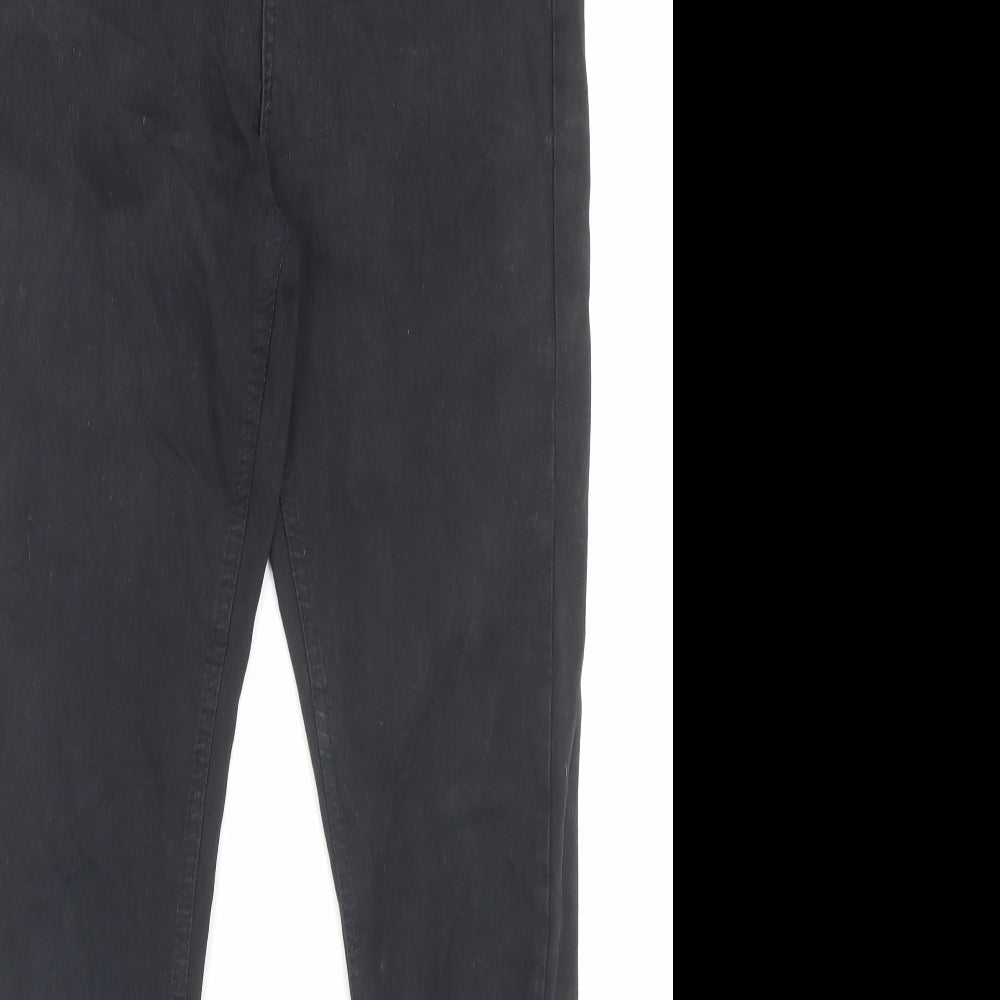 Hera Womens Black Cotton Skinny Jeans Size 30 in L29 in Regular Button