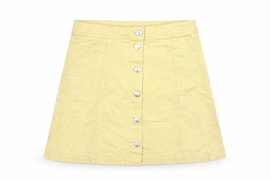 Womens UK Size 10 H&M A-Line Denim Skirt