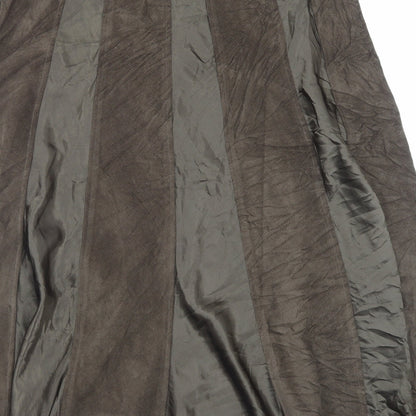 Tayberry Womens Brown Polyester A-Line Skirt Size M Zip