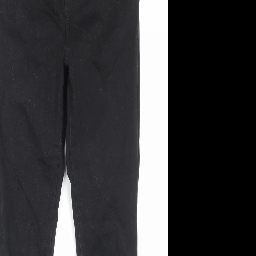 Forever New Womens Black Cotton Skinny Jeans Size 12 L28 in Regular Button
