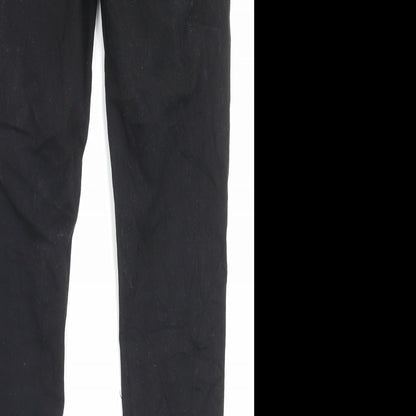 Forever New Womens Black Cotton Skinny Jeans Size 12 L28 in Regular Button