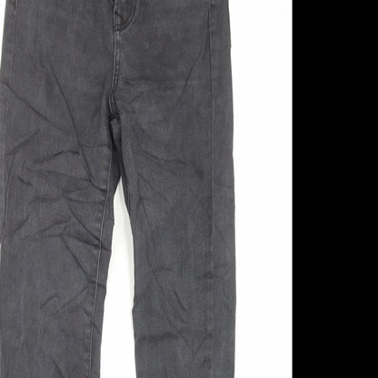 Womens UK Size 6 STR Regular Fit Skinny Black Jeans