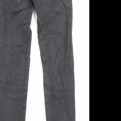 Womens UK Size 6 STR Regular Fit Skinny Black Jeans