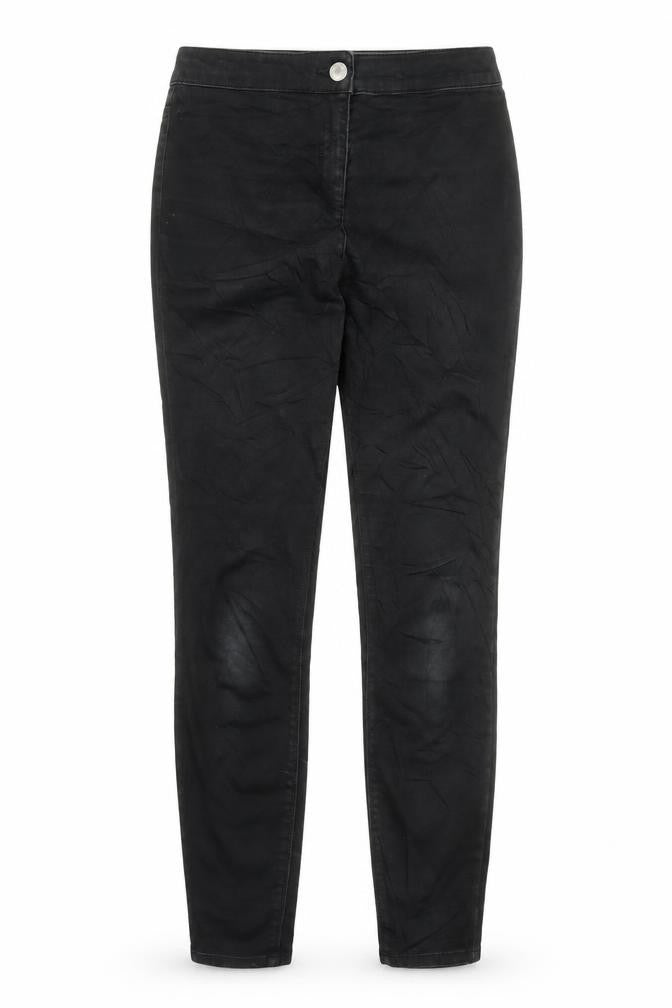 Womens UK Size 10 Papaya Regular Fit Skinny Black Jeans