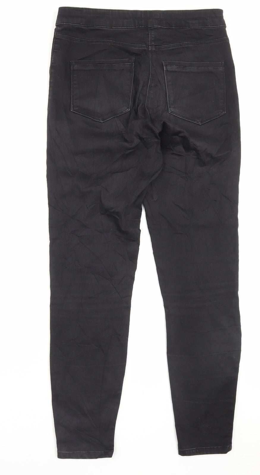 Womens UK Size 10 Papaya Regular Fit Skinny Black Jeans