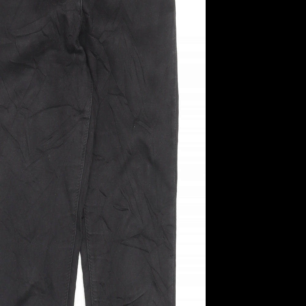 Womens UK Size 10 Papaya Regular Fit Skinny Black Jeans