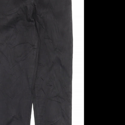 Womens UK Size 10 Papaya Regular Fit Skinny Black Jeans