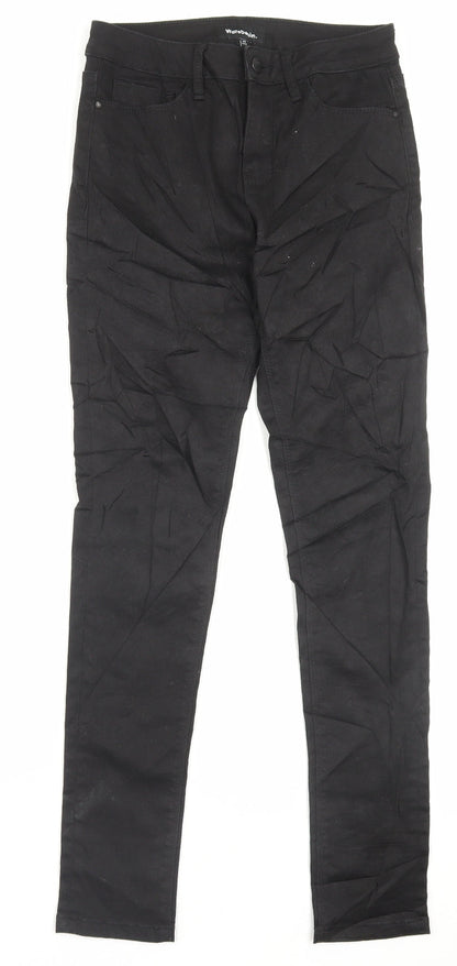 Ware Denim Womens Black Cotton Skinny Jeans Size 10 L29 in Regular Button