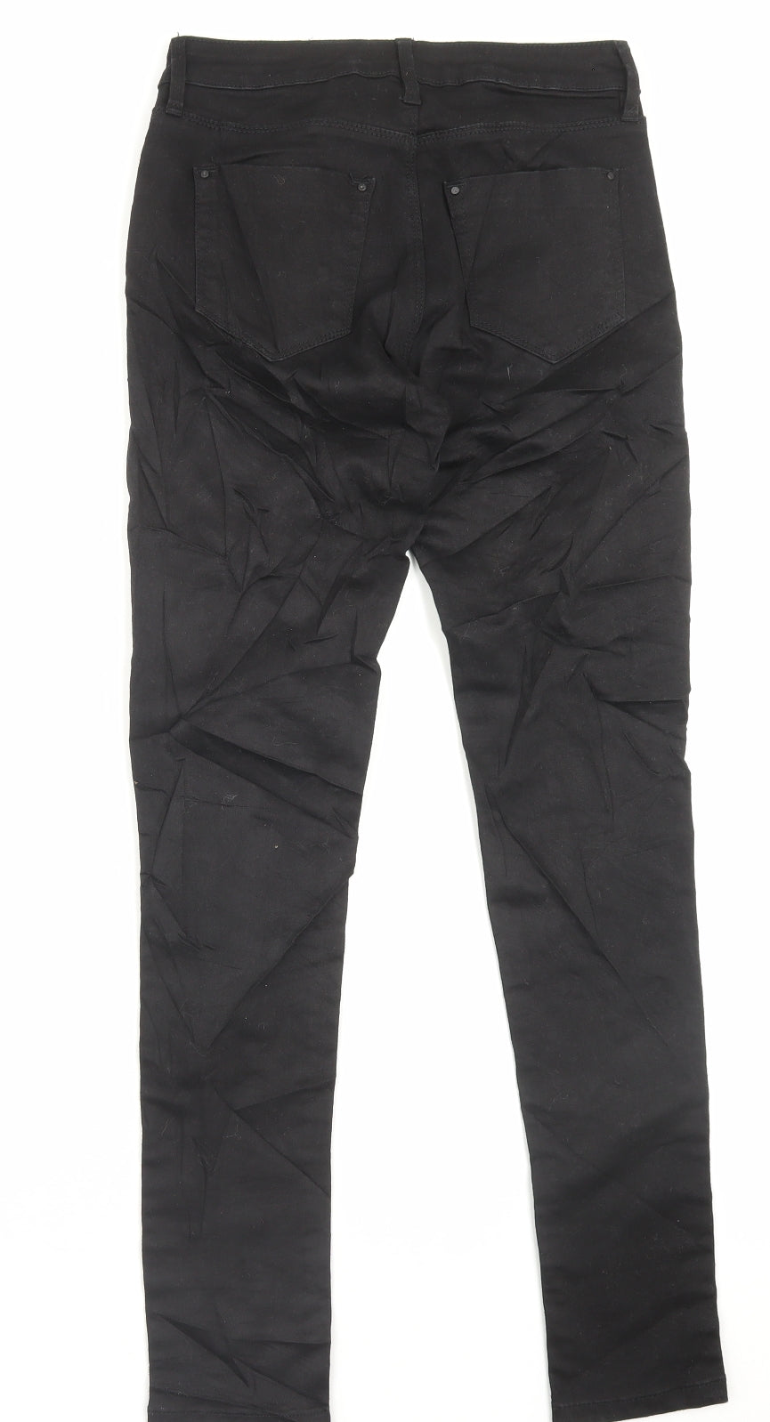 Ware Denim Womens Black Cotton Skinny Jeans Size 10 L29 in Regular Button