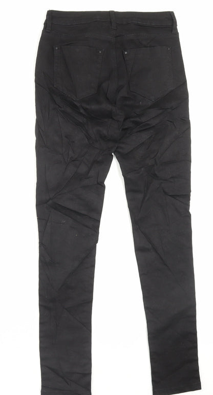 Ware Denim Womens Black Cotton Skinny Jeans Size 10 L29 in Regular Button