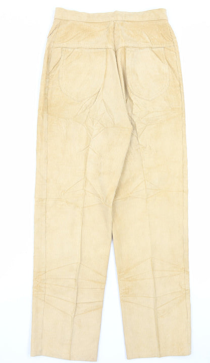 Womens UK Size 12 Preworn Regular Fit  Yellow Trousers