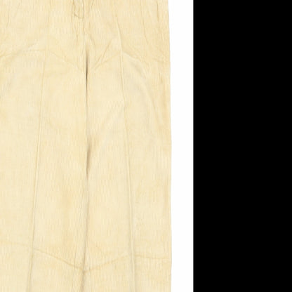 Womens UK Size 12 Preworn Regular Fit  Yellow Trousers