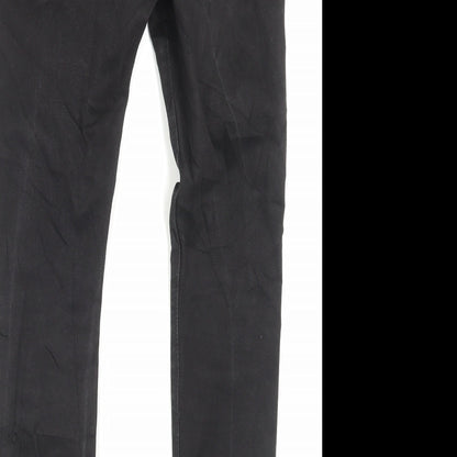 Denim & Co. Womens Black Cotton Skinny Jeans Size 12 L28 in Regular Button
