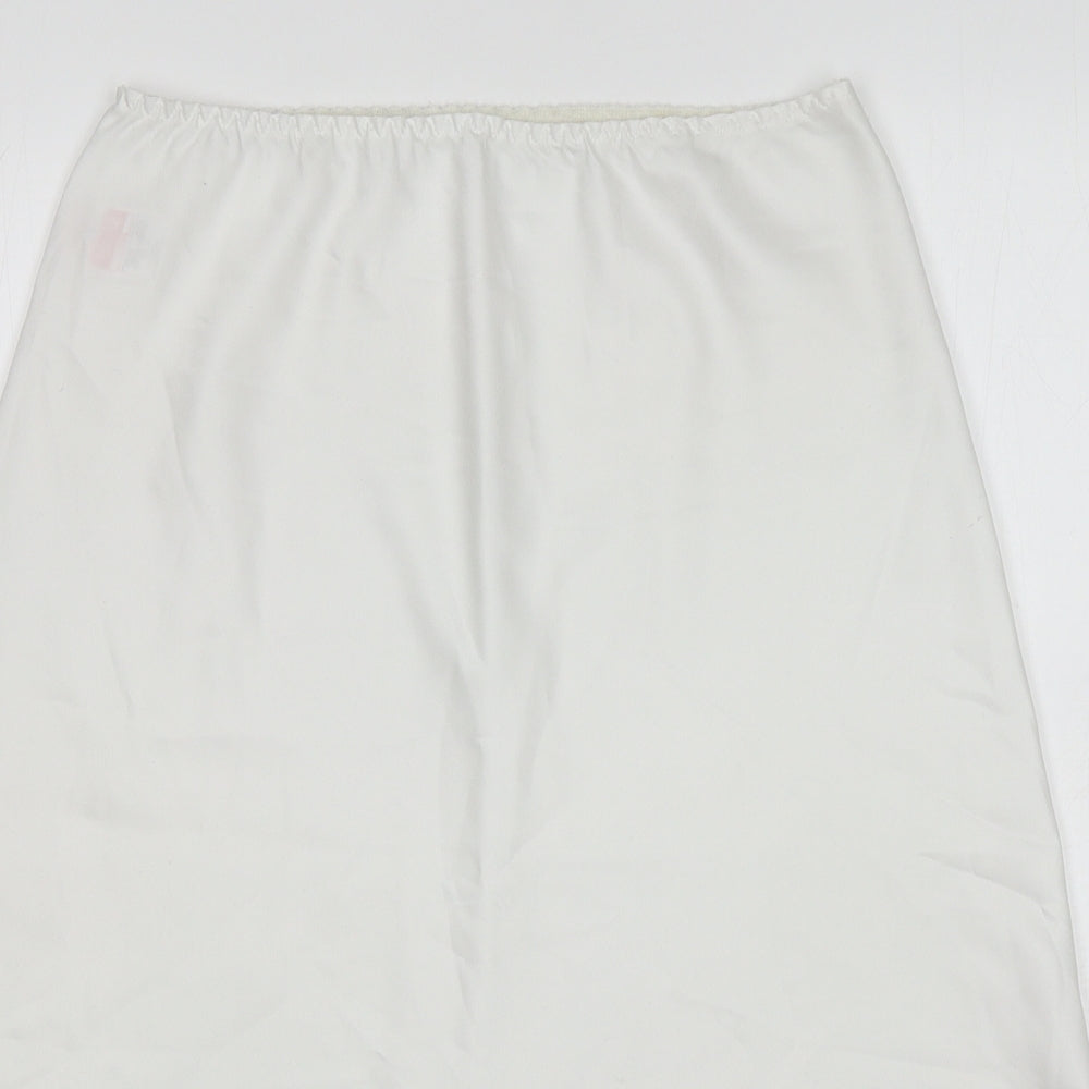 Womens UK Size 10 St Michael Pettiskirt Satin Skirt