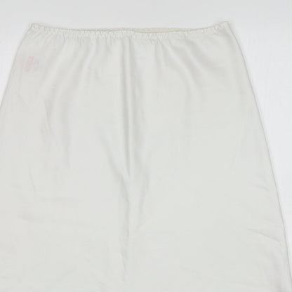 Womens UK Size 10 St Michael Pettiskirt Satin Skirt