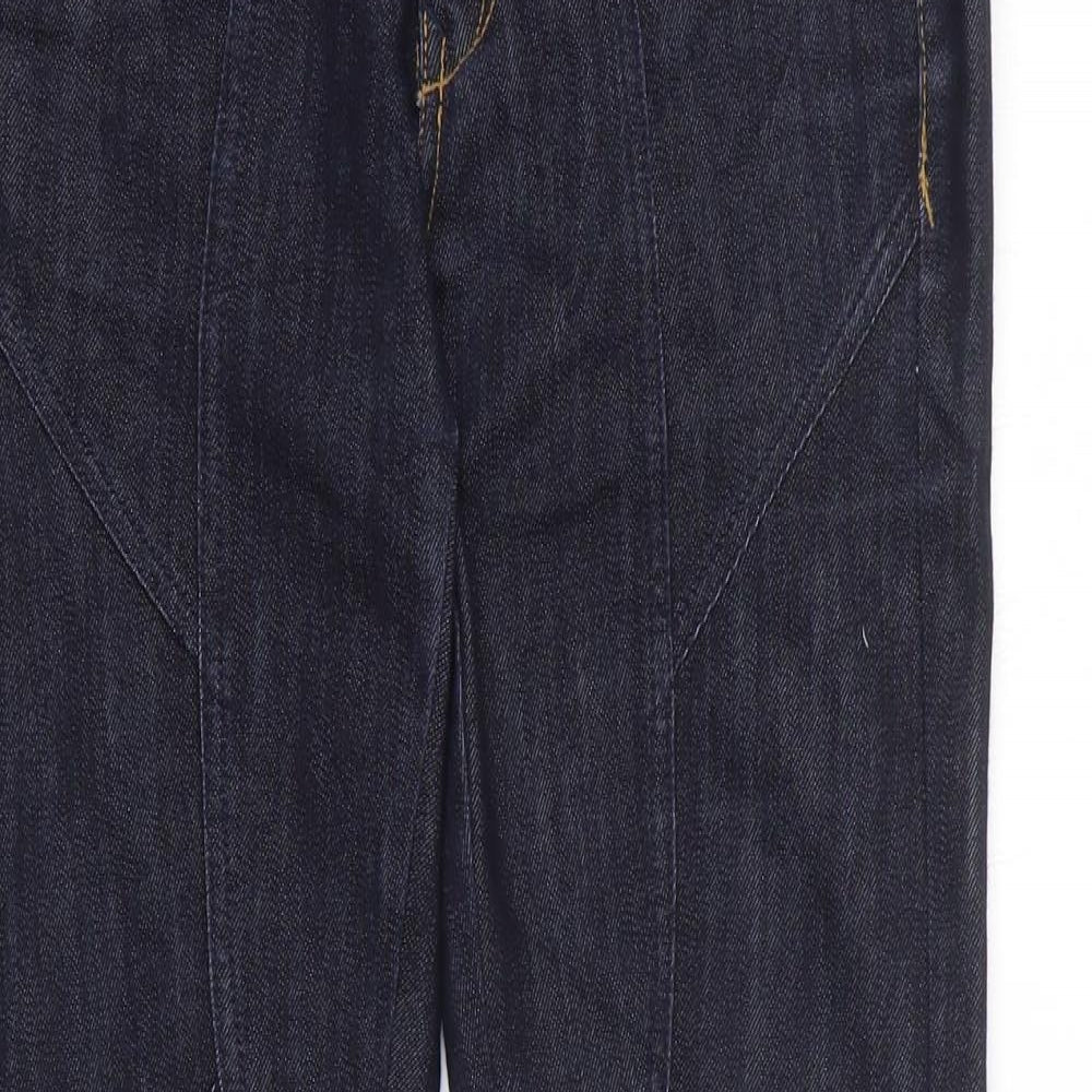 MNG Jeans Womens Black 100% Cotton Skinny Jeans Size 10 L29 in Slim Zip - Zipped Legs